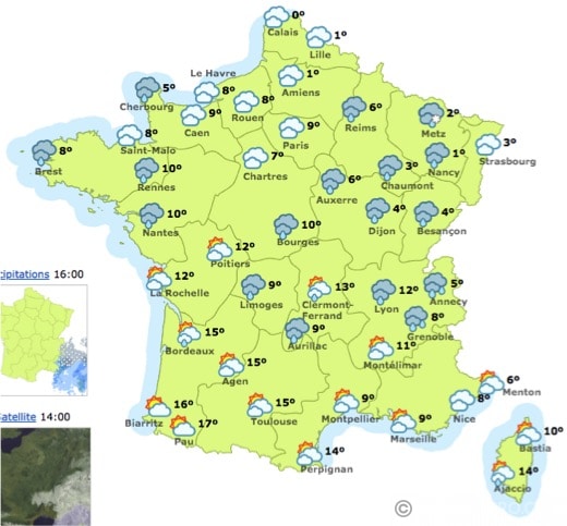 weather tomorrow tours france